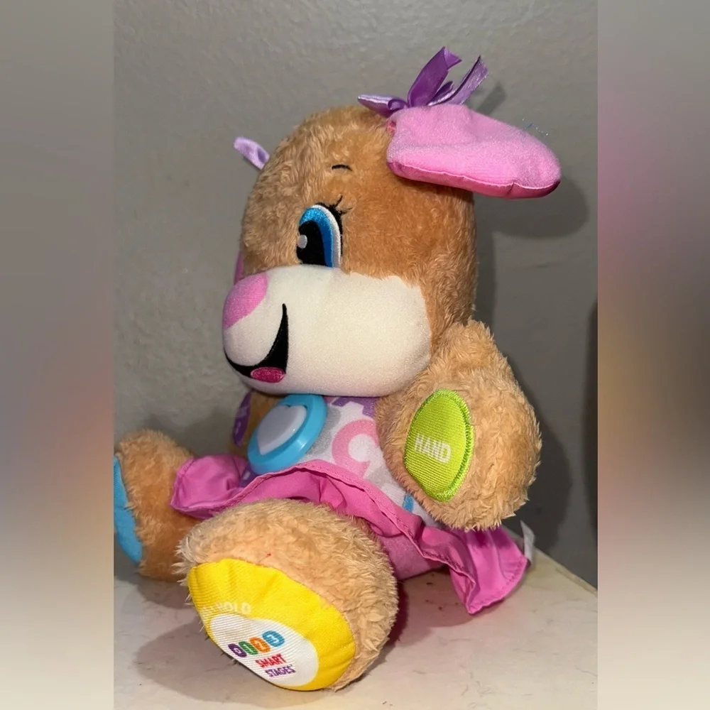 Fisher-Price Laugh & Learn Smart Stages Sis | Interactive Plush Musical Dog